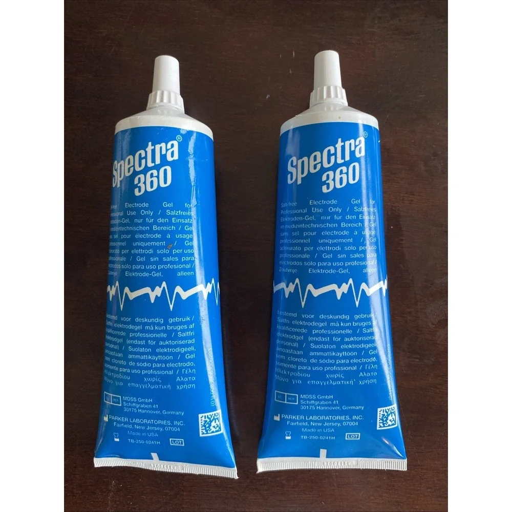 (2 pack)SPECTRA 360 ELECTRODE CONDUCTIVE GEL ECG GEL 8.5 oz